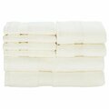 Safavieh Plush Towel Bundle, Ivory - 8 Piece TWL1800B